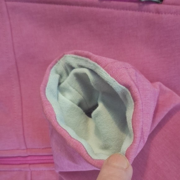 The North Face Pink WindWall Women's Full Zip Fleece Lined Hooded Jacket - Picture 4 of 11